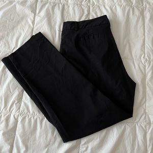 Black ankle length dress pants